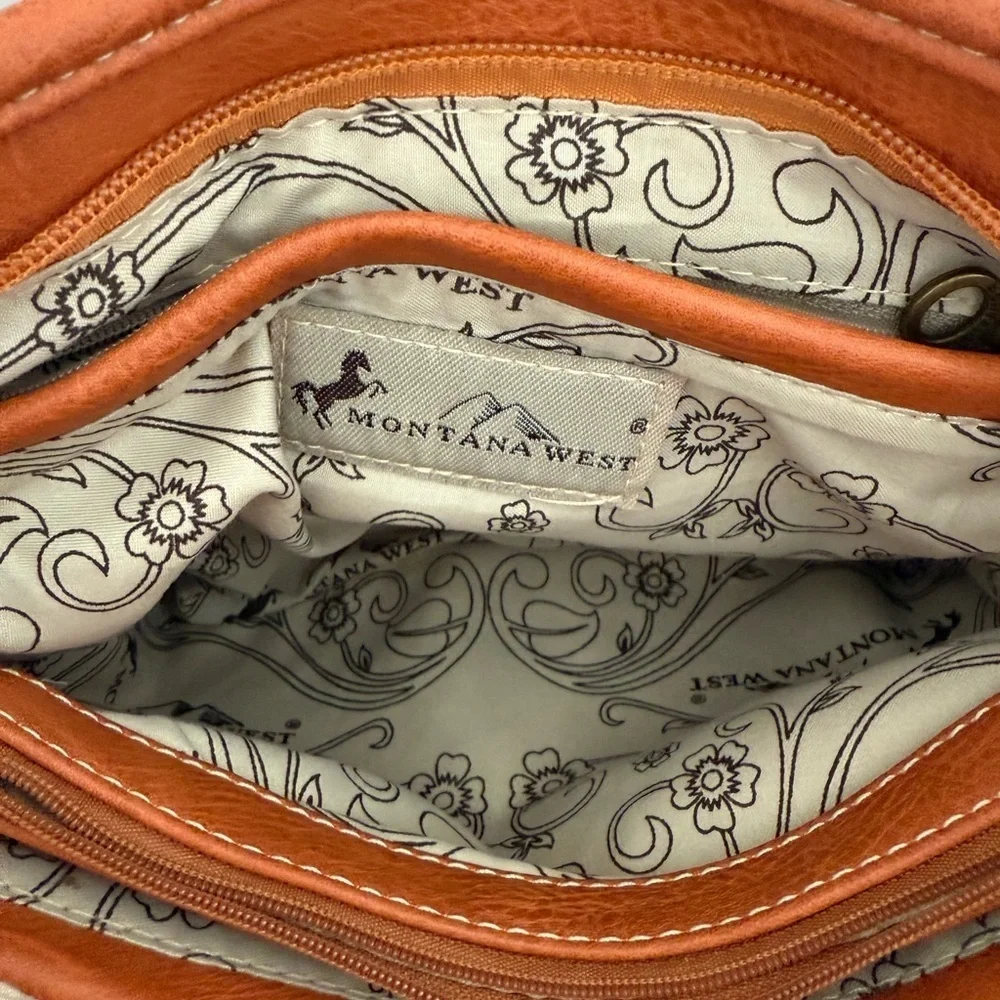 Montana West Orange Saddle Bag Western Studded Swiftie Orange Era Concert - Picture 9 of 13